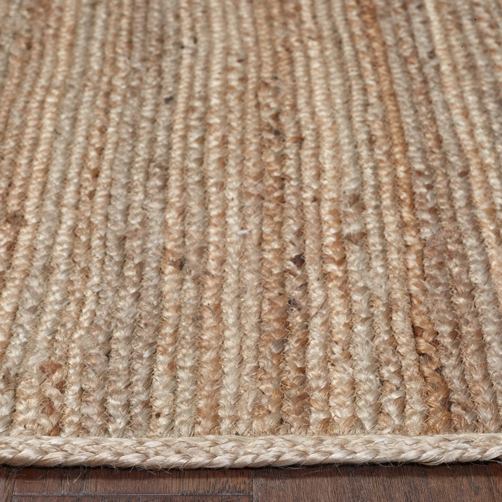 HomeRoots Classic Simple Natural Jute Area Rug