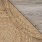 HomeRoots Classic Simple Natural Jute Area Rug