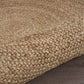 HomeRoots Classic Simple Natural Jute Area Rug