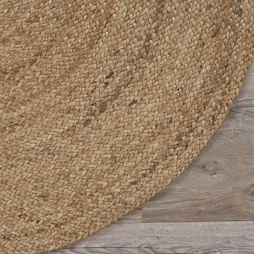 HomeRoots Classic Simple Natural Jute Area Rug