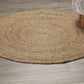 HomeRoots Classic Simple Natural Jute Area Rug