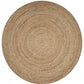 HomeRoots Classic Simple Natural Jute Area Rug