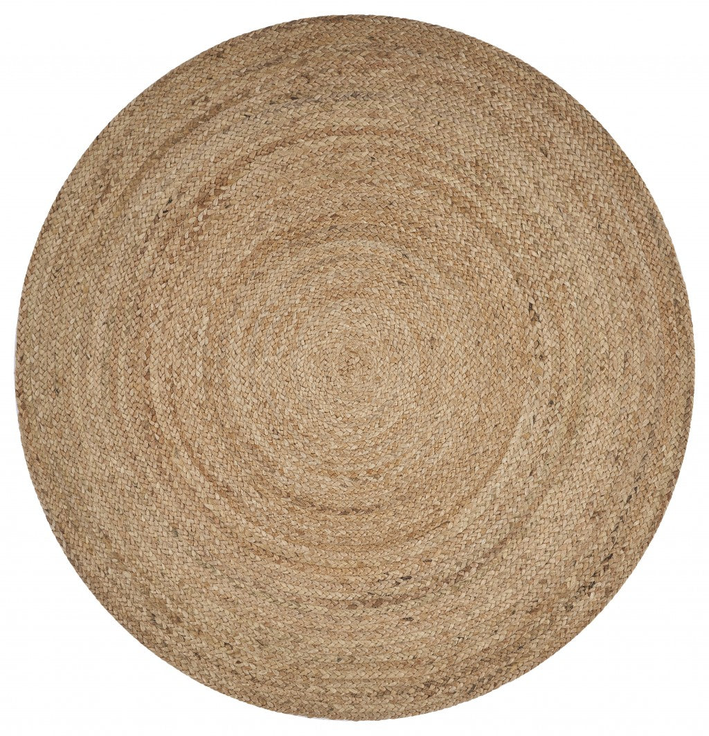 HomeRoots Classic Simple Natural Jute Area Rug
