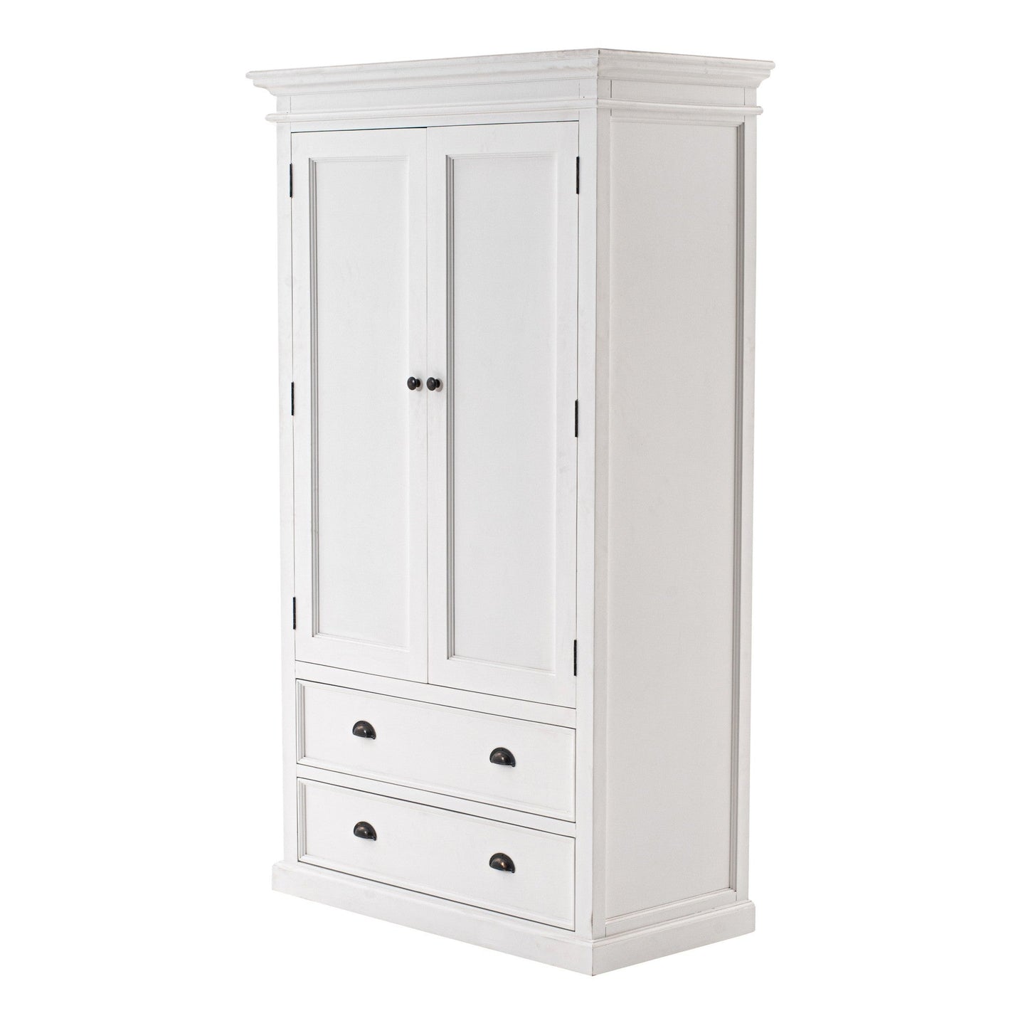 HomeRoots Classic Wardrobe in White Finish