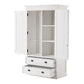 HomeRoots Classic Wardrobe in White Finish