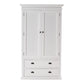 HomeRoots Classic Wardrobe in White Finish