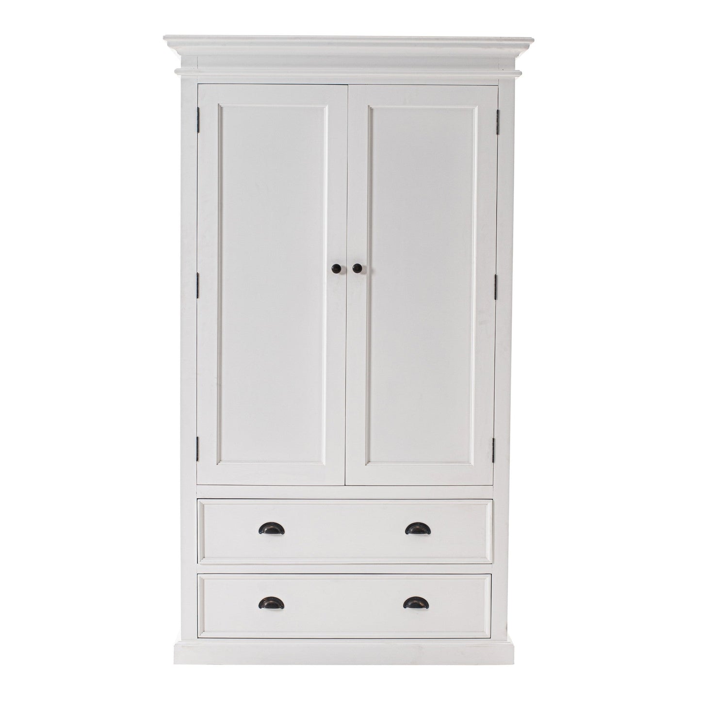 HomeRoots Classic Wardrobe in White Finish