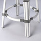HomeRoots Classic White And Black Rattan Counter Stool