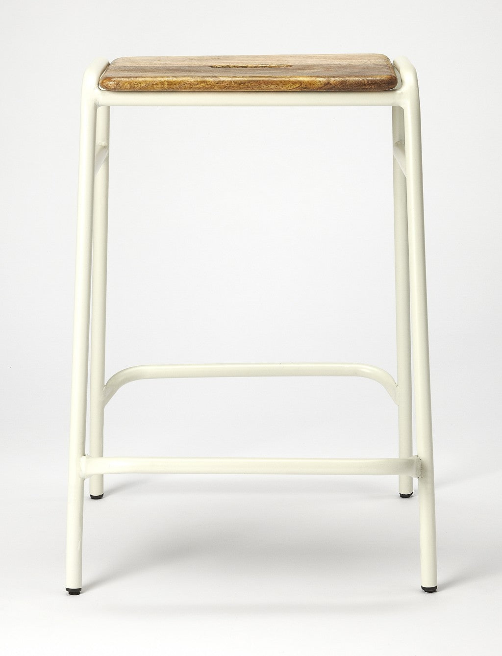 HomeRoots Classic White Counter Stool