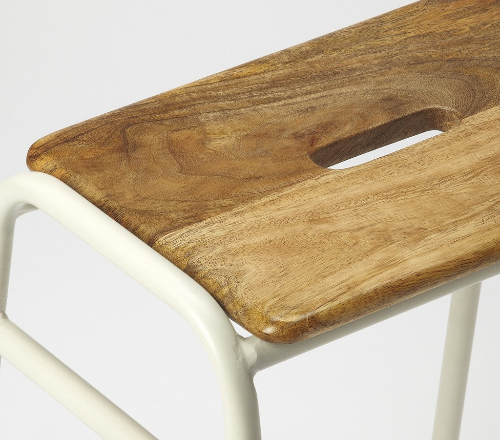 HomeRoots Classic White Counter Stool