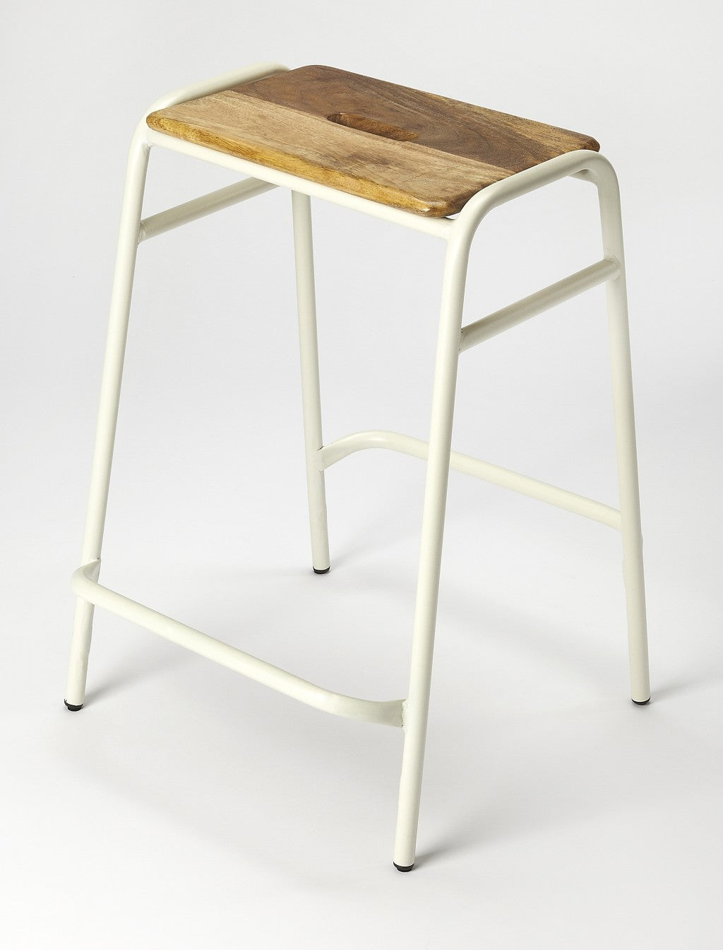 HomeRoots Classic White Counter Stool
