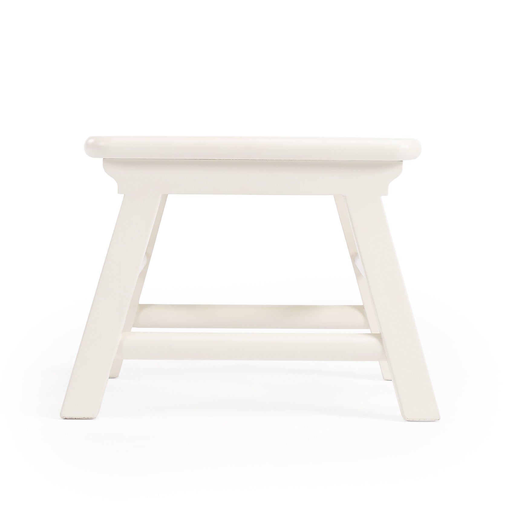 HomeRoots Classic White Step Stool