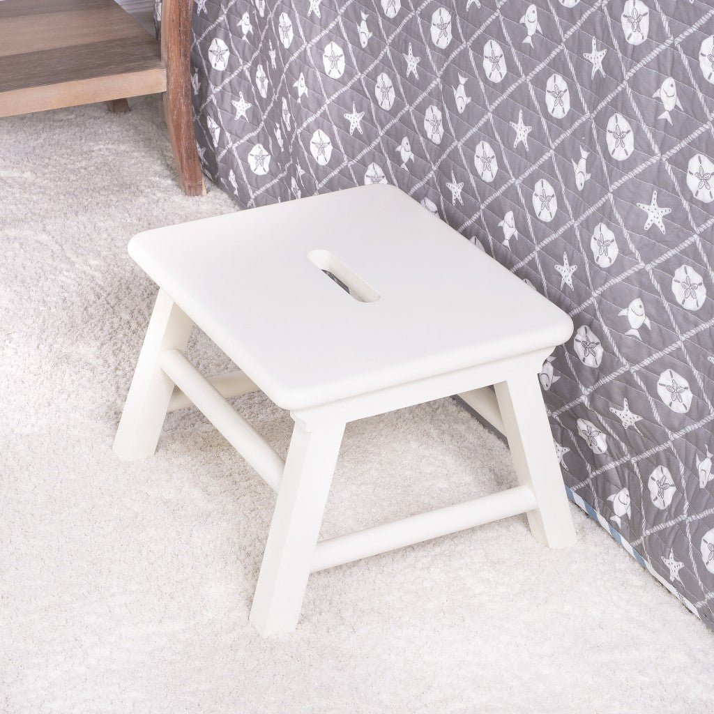 HomeRoots Classic White Step Stool