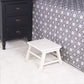HomeRoots Classic White Step Stool