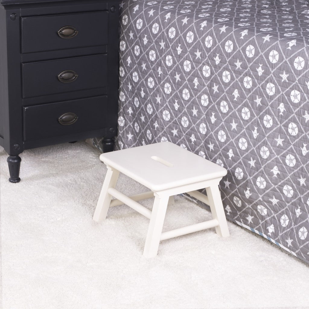 HomeRoots Classic White Step Stool