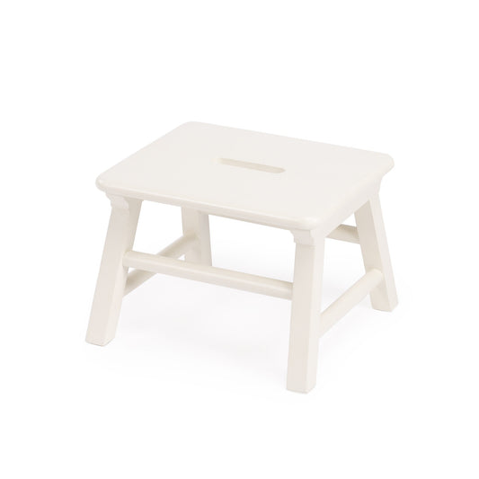 HomeRoots Classic White Step Stool