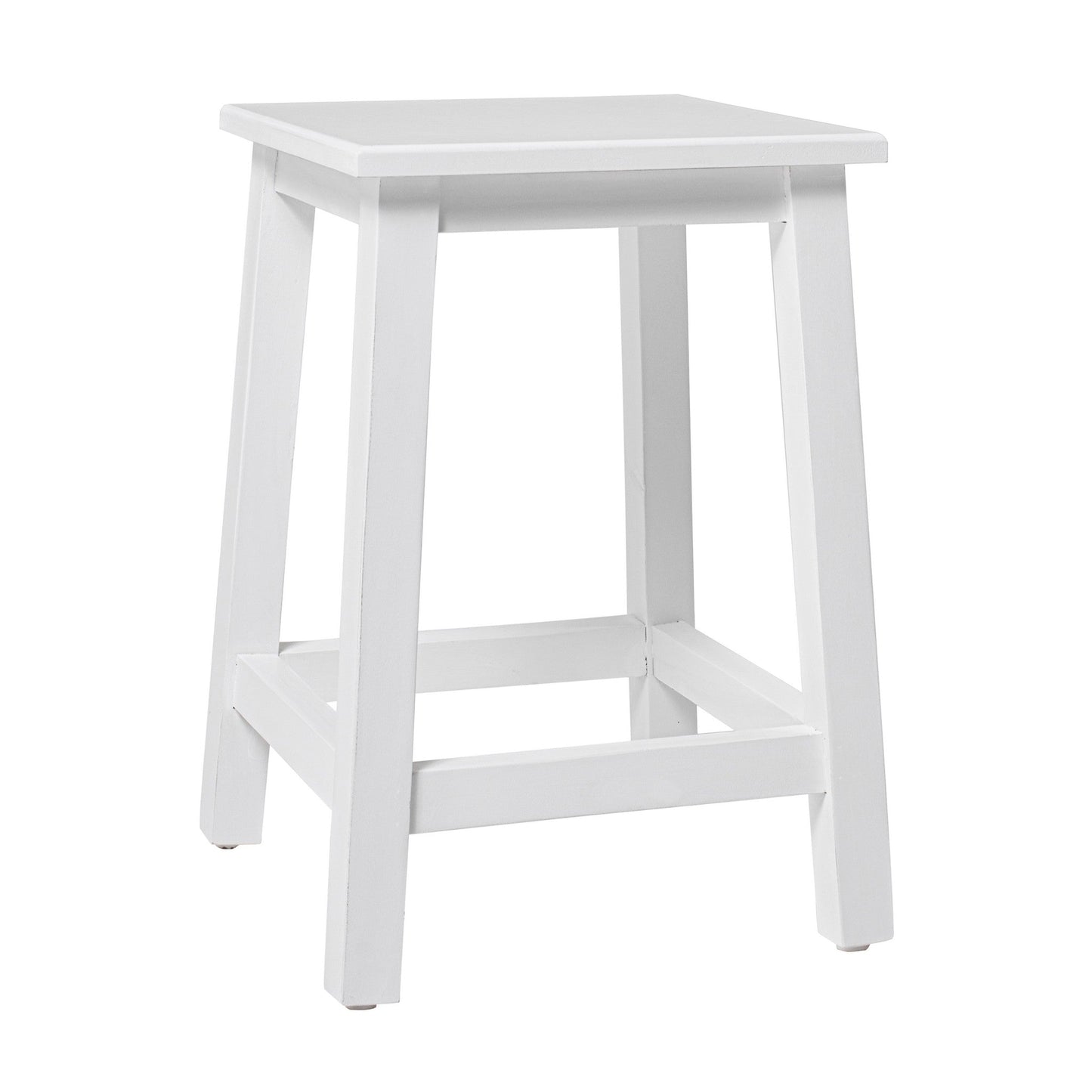 HomeRoots Classic White Stool