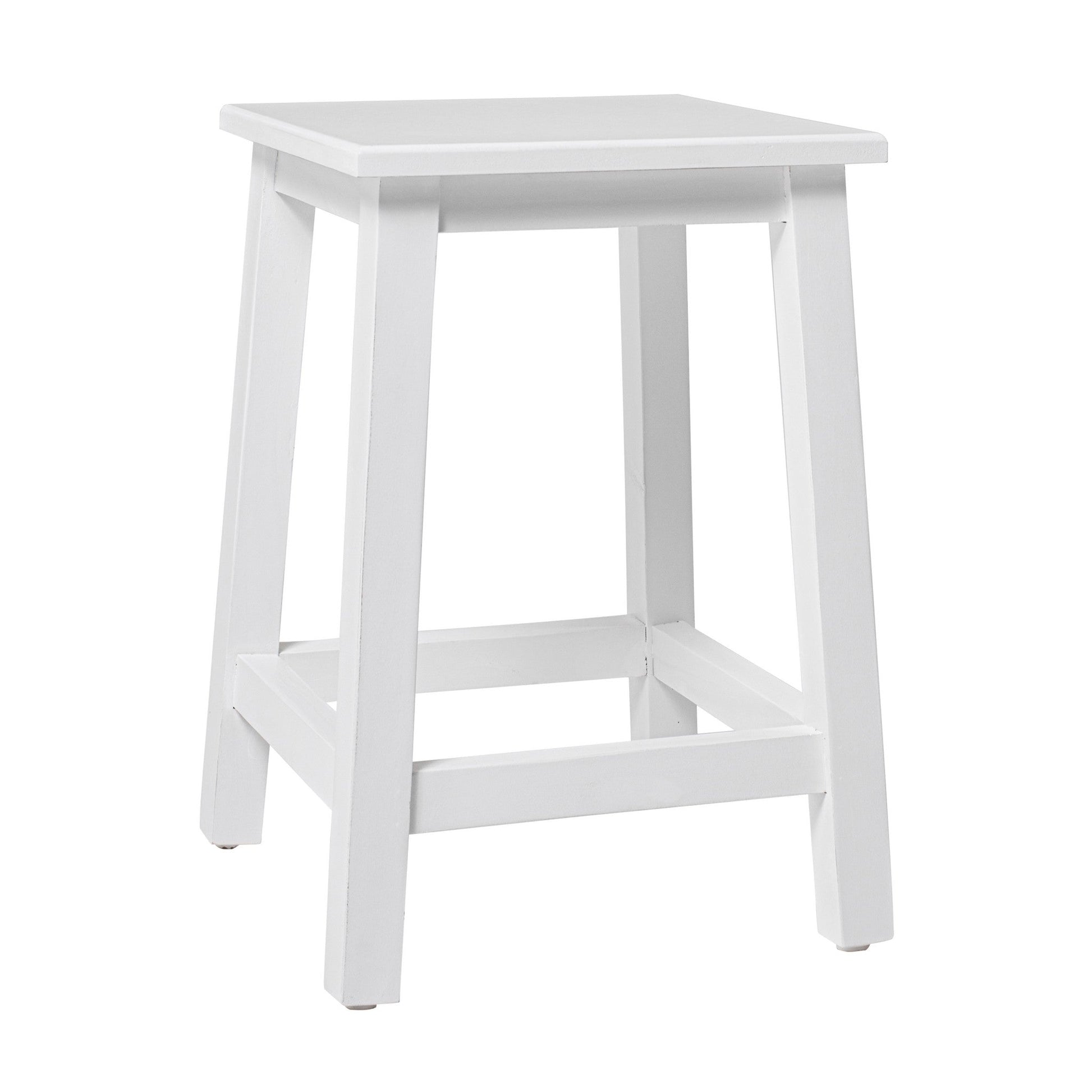 HomeRoots Classic White Stool