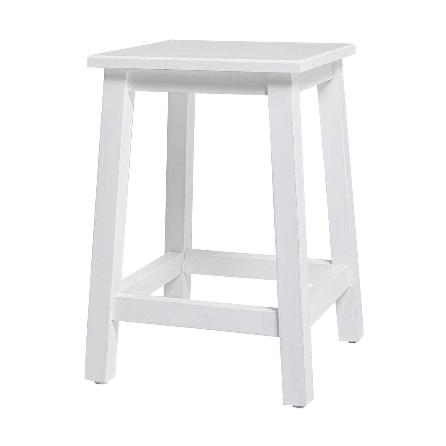 HomeRoots Classic White Stool