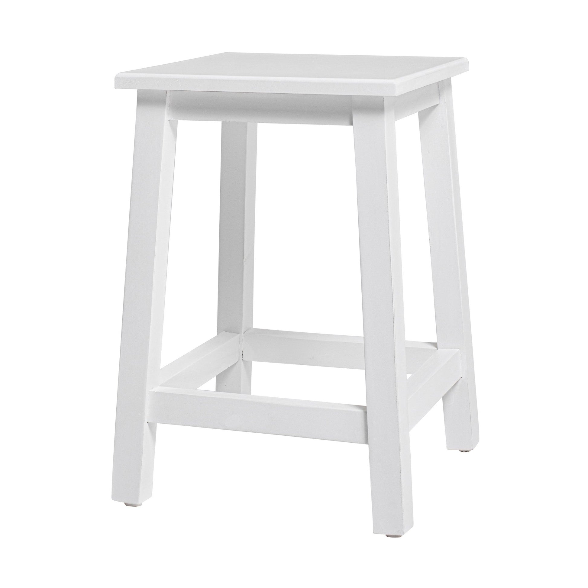 HomeRoots Classic White Stool