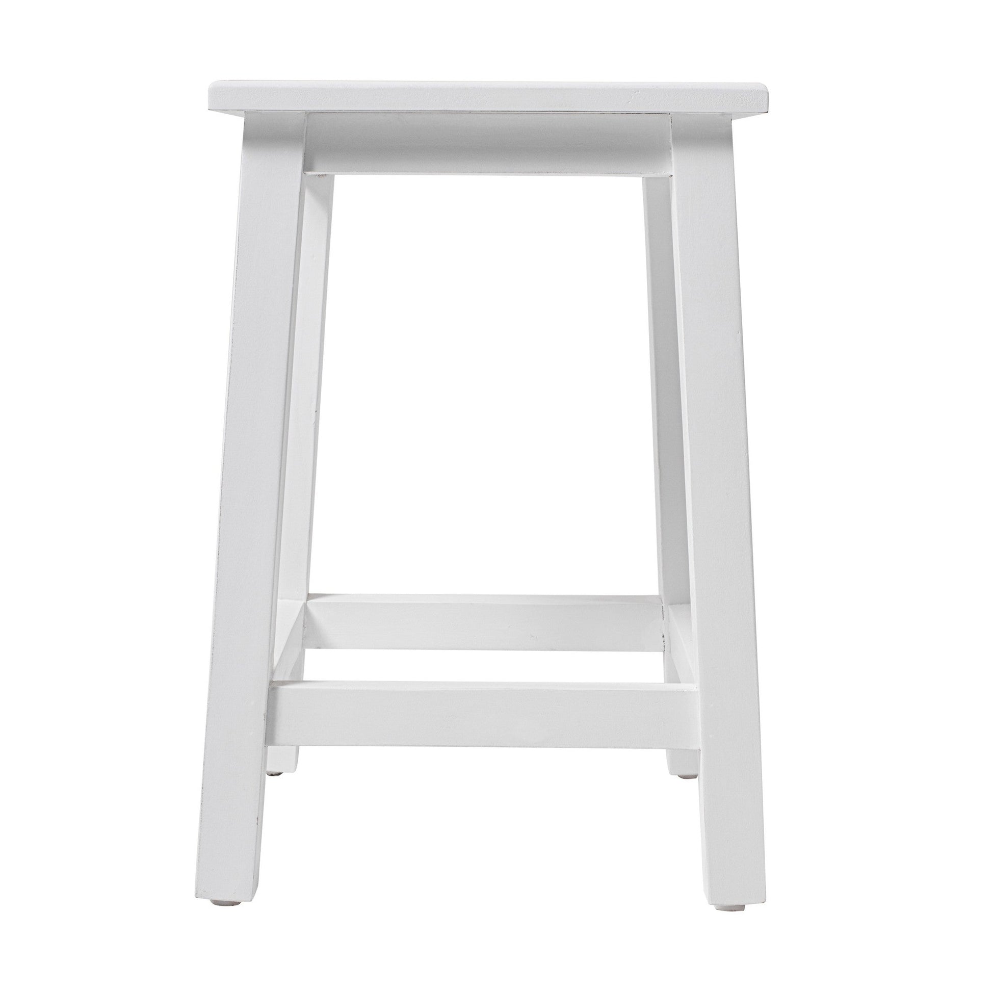 HomeRoots Classic White Stool
