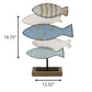 HomeRoots Coastal School of Fish Metal Tabletop