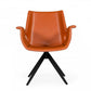 HomeRoots Cognac Faux Leather Dining Chair