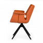 HomeRoots Cognac Faux Leather Dining Chair