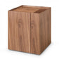 HomeRoots Compact Multipurpose Walnut Rolling End Table with Hidden Storage
