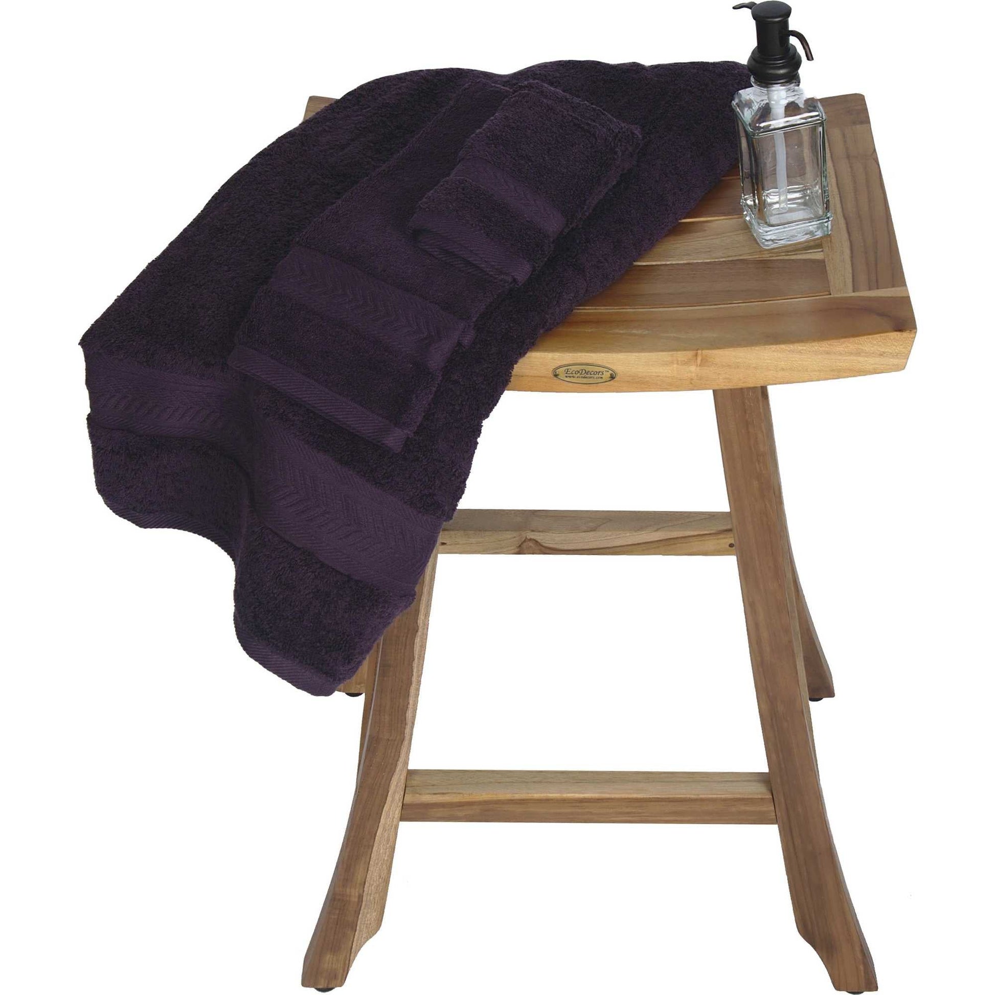 HomeRoots Compact Teak Counter Stool in Natural Finish