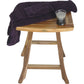 HomeRoots Compact Teak Counter Stool in Natural Finish