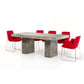 HomeRoots Concrete Dining Table In Dark Gray