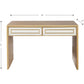 HomeRoots Console Table With Antiqued Gold Finish