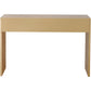 HomeRoots Console Table With Antiqued Gold Finish