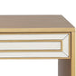 HomeRoots Console Table With Antiqued Gold Finish