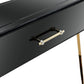 HomeRoots Console Table With Black and Gold Finish