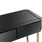 HomeRoots Console Table With Black and Gold Finish