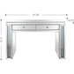 HomeRoots Console Table With Encrusted Crystal Finish