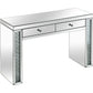 HomeRoots Console Table With Encrusted Crystal Finish