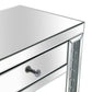 HomeRoots Console Table With Encrusted Crystal Finish
