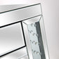 HomeRoots Console Table With Encrusted Crystal Finish