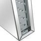 HomeRoots Console Table With Encrusted Crystal Finish