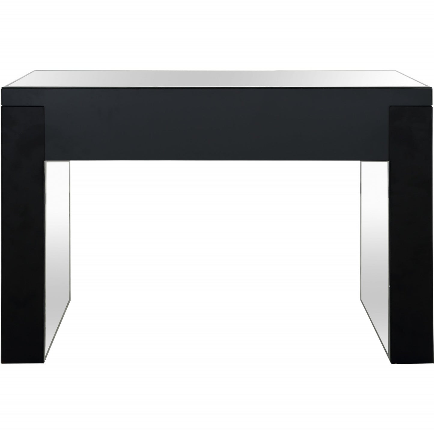 HomeRoots Console Table With Encrusted Crystal Finish