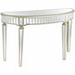 HomeRoots Console Table With Gold Accents