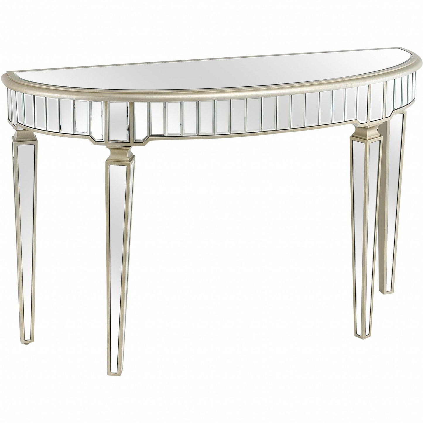 HomeRoots Console Table With Gold Accents