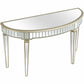 HomeRoots Console Table With Gold Accents