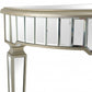 HomeRoots Console Table With Gold Accents