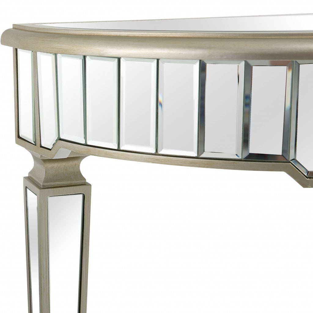 HomeRoots Console Table With Gold Accents
