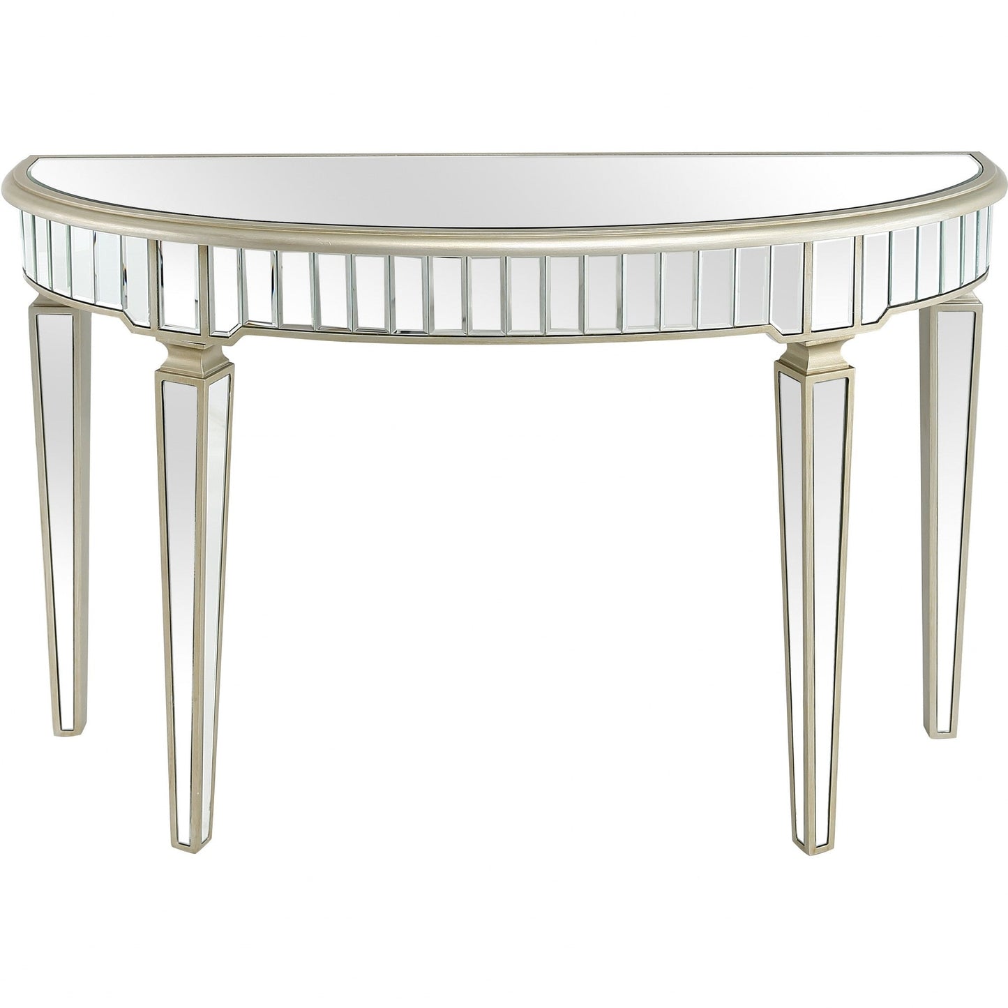 HomeRoots Console Table With Gold Accents