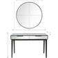 HomeRoots Console Table With Smokey Grey Mirror Finish